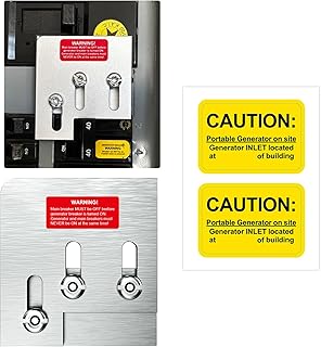 SQUANCHY Generator Interlock Kit Compatible with Square D QO and Homeline 150 or 200 Amp Panels, Generator Horizontal Electrical Interlock Kit, 1 3/8 inches Spacing Between Main and GEN Breaker