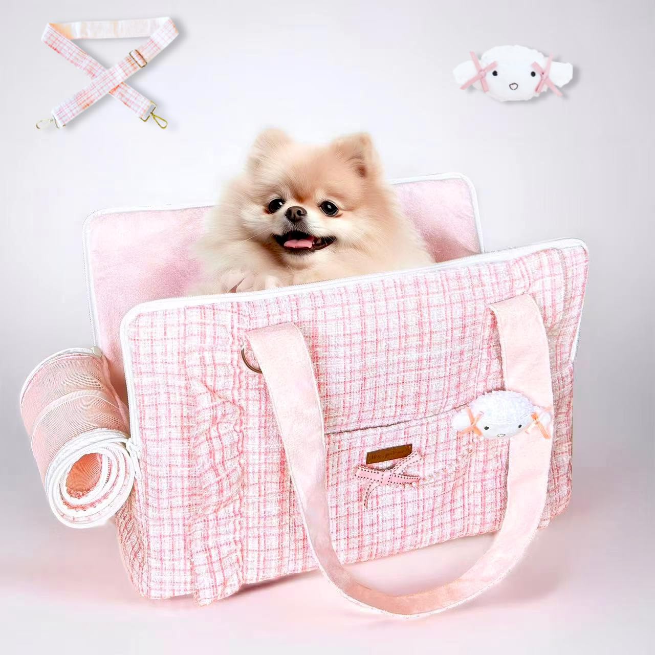 3万3,000円 myfurbaby 犬用ペットキャリーダウンベストピンク S