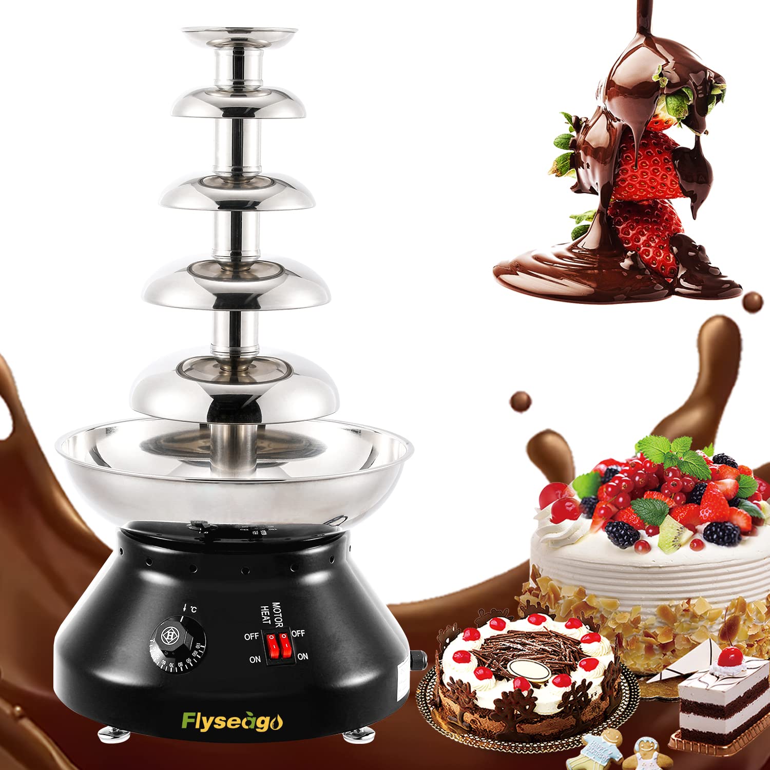 Chocolate Fountain Wedding Cake