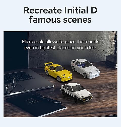 Miniatura 6 de dOMOb Initial-D Usui Touge - Kit de bloques de construcción japoneses para niños y adultos de 8 años, juguete de construcción con luces LED, juego