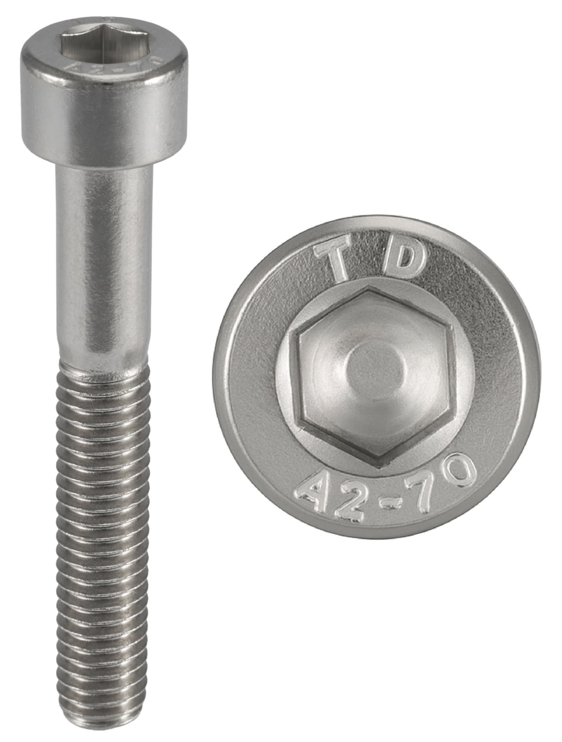 Śruby M5x45 mm CHC A2-70 Nierdzewne ISO 4762 DIN 912 - 10 sztuk