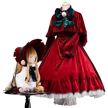 ローゼンメイデン　薔薇乙女　真紅　コスプレ衣装セット Amazon.co.jp: ローゼンメイデン コスプレ衣装 真紅 3点セット