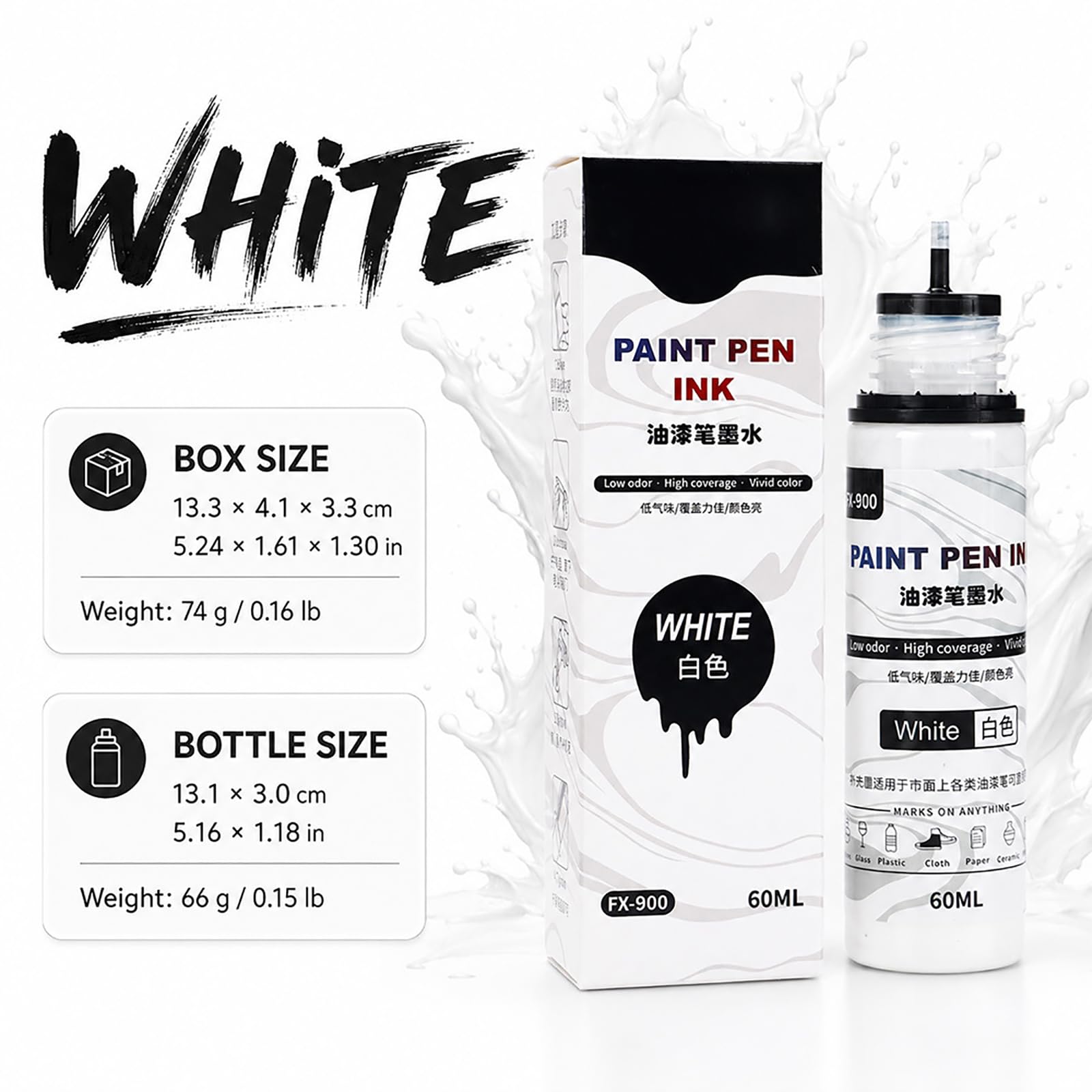 De 12 bouteilles de peinture à base d ' huile de 60 ml par