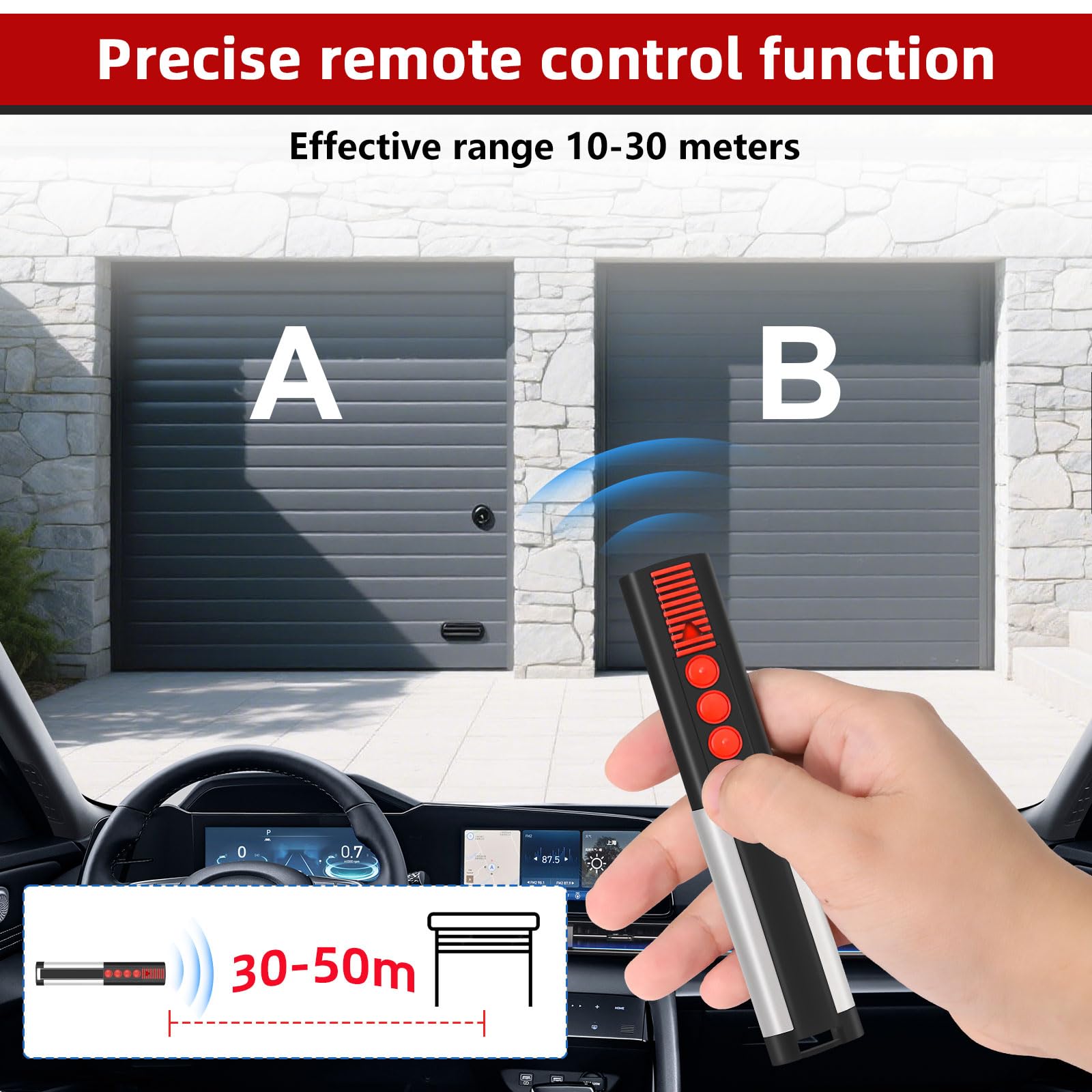 2pcs Sommer Ouvre-porte De Garage - Télécommande Universelle Pour 4020 Tx03 868 4 4020v000 868 Mhz Emetteur Portatif 868 Mhz Pour Porte De Garage 92244036