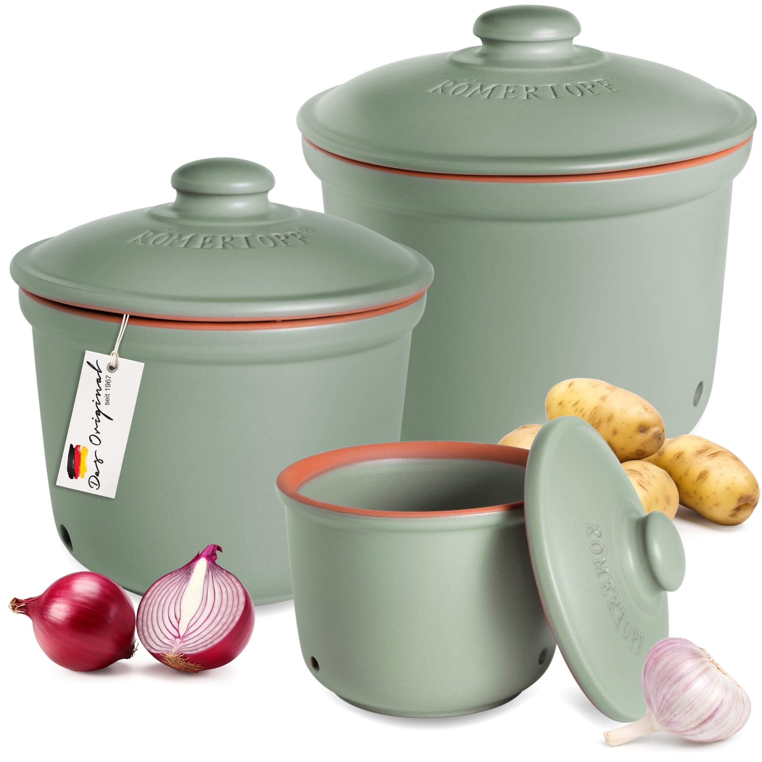 Romertopf Freshness Storage Clay Pot Set