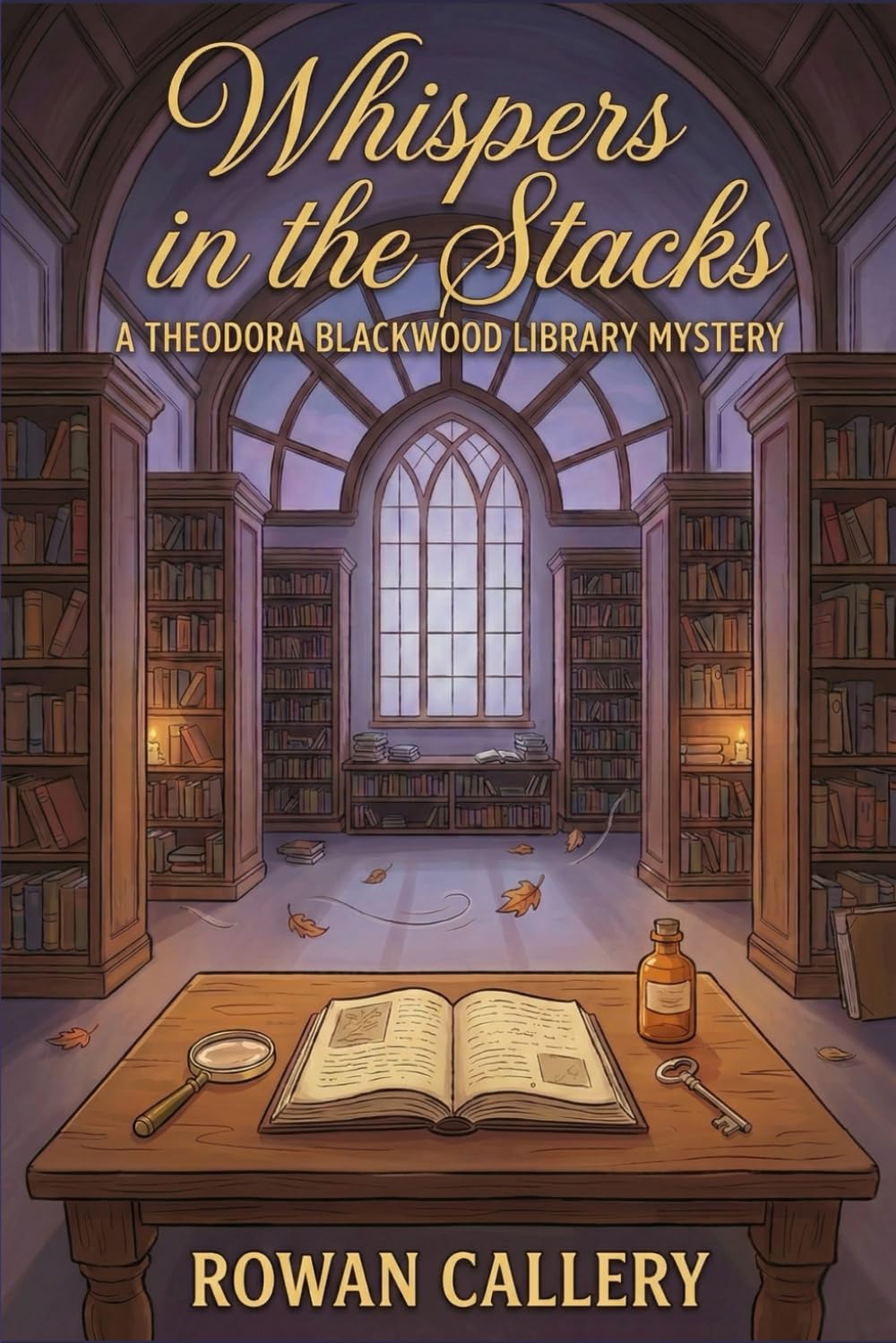 Whispers in the Stacks: A Theodora Blackwood Library Mystery (A Cozy Small-Town Whodunit of Rare Books, Forged Pages, and Festival Secrets)
