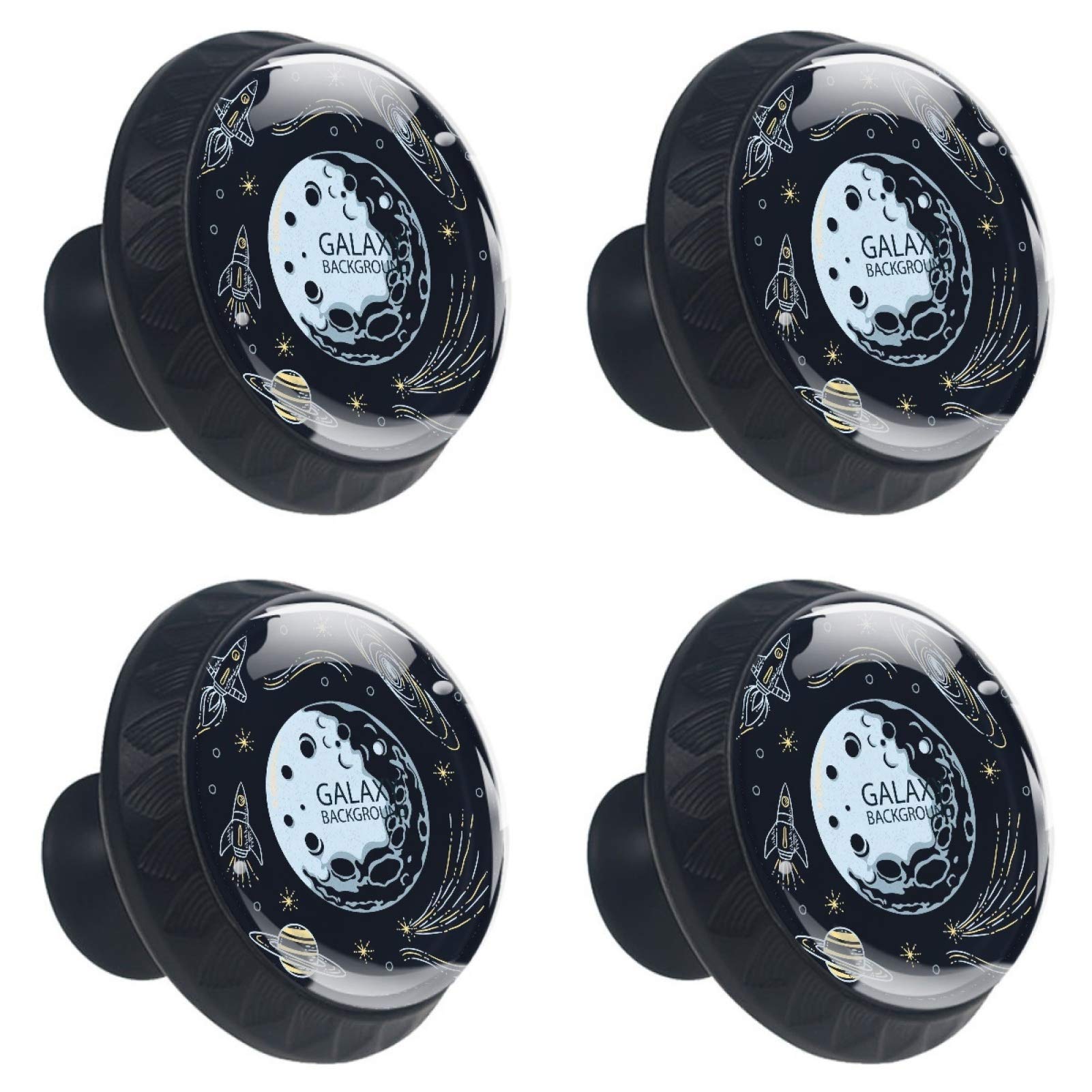 Boutons de meuble galaxie en verre pour relooker une commode de chambre