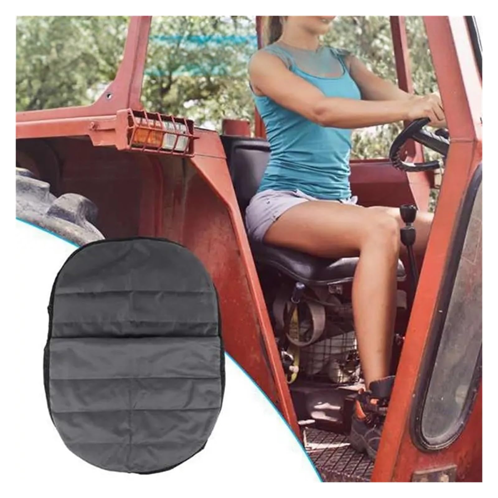 Moto Funda Asiento Protector Protección Funda Universal para Asiento De Tractor, Cortacésped, Acolchada, Cómoda, Bolsa Almacenamiento, Fundas Medianas para Asientos Motocicletas, Cojín Protección