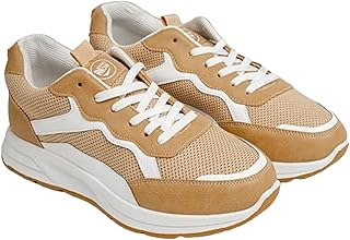 حذاء رياضي أنيق بلون مزين بتفاصيل بيضاء - مريح وخفيف الوزن من رومبا