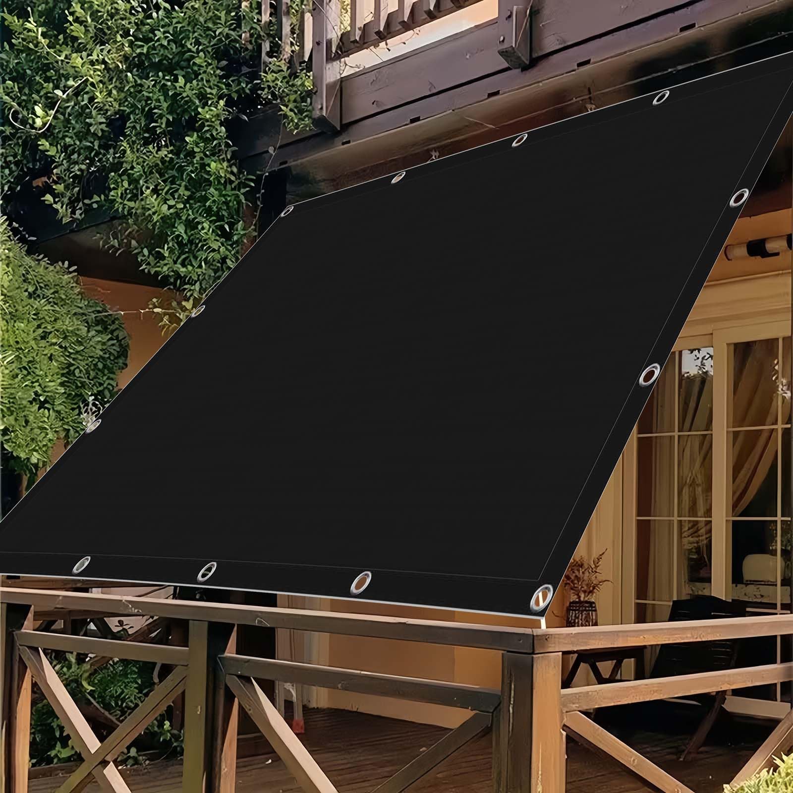 Voile d'ombrage pour patio grand format toile de protection solaire de jardin