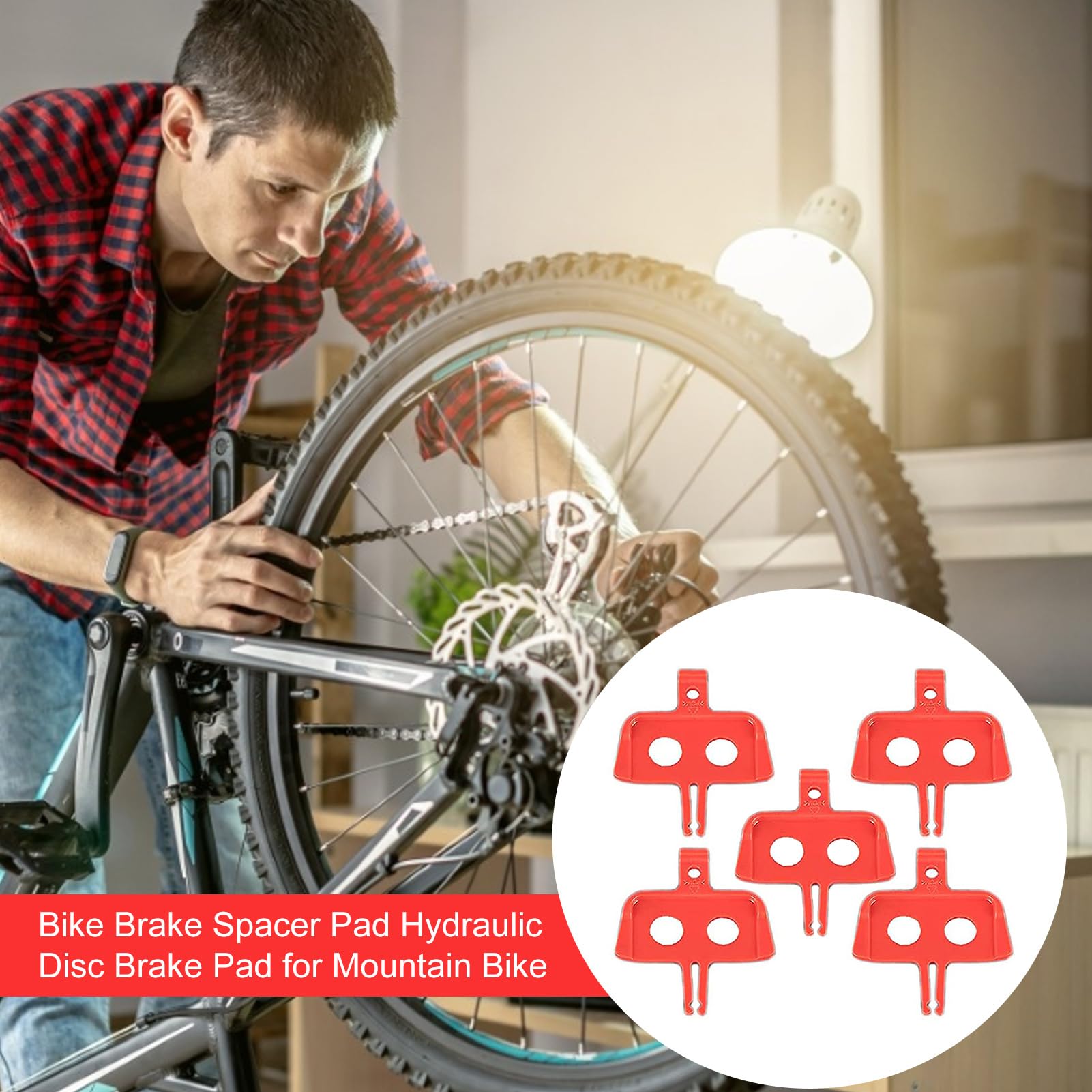 Bike Disc Brake Spacer, 5Pcs Hydraulic Brakes Pad Insert Tool, Safe Cycling | Maintenance Accessory, Folding Bikes, Mountain Bike, Road Biker |