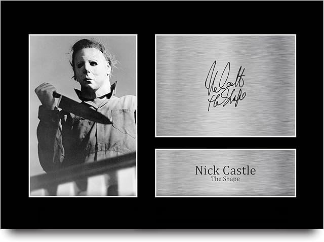 HWC Trading A4 Nick Castle Halloween Gifts Printed Signed Autograph Picture for Movie Memorabilia Fans