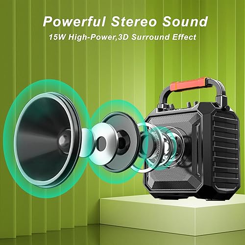 Miniatura 2 de Máquina de karaoke con dos micrófonos inalámbricos, máquina de karaoke portátil para adultos y niños, micrófono de karaoke con sistema PA, luces