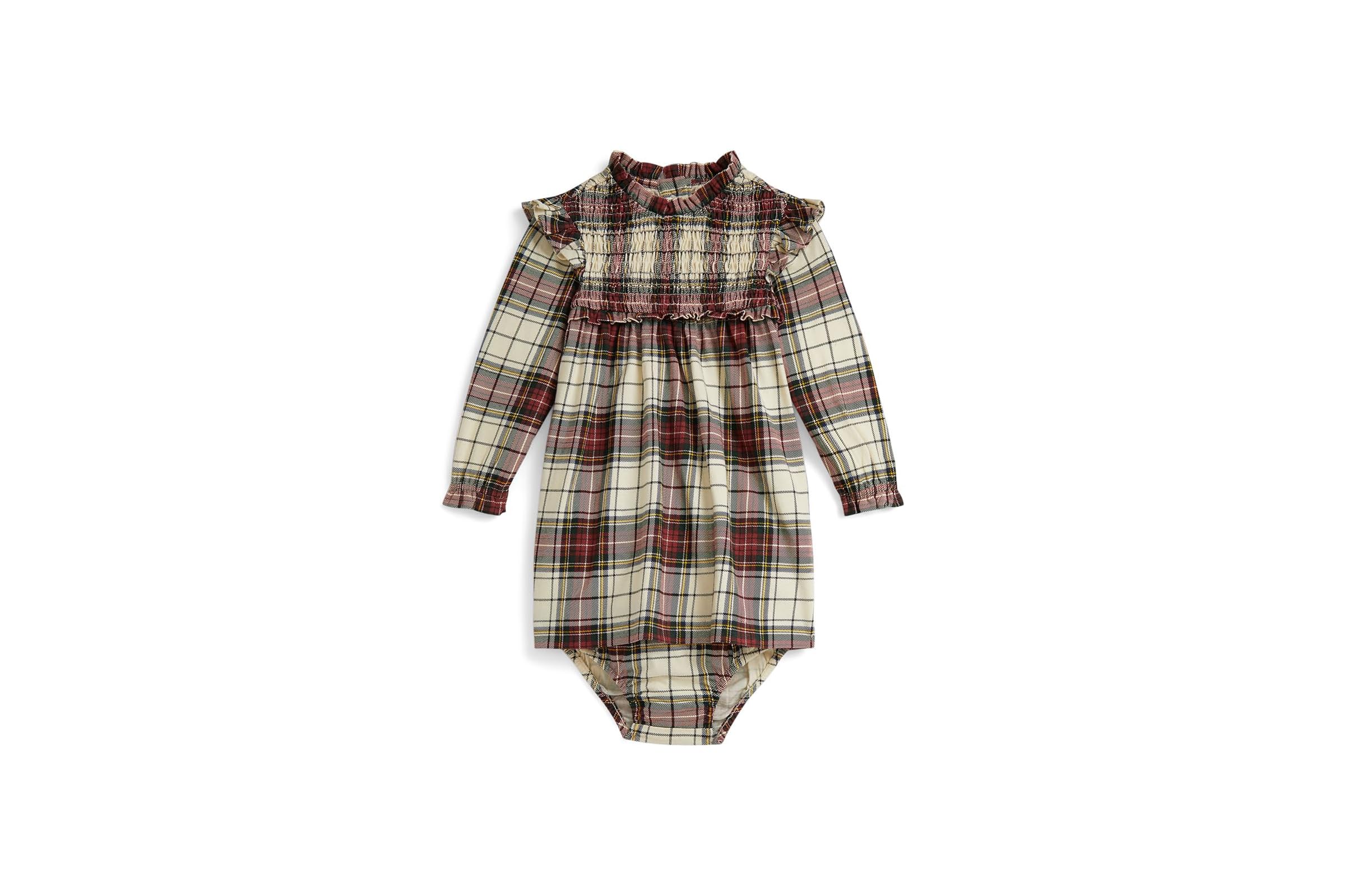 Платье Polo Ralph Lauren Kids Plaid Cotton Jersey Dress & Bloomer (Infant)