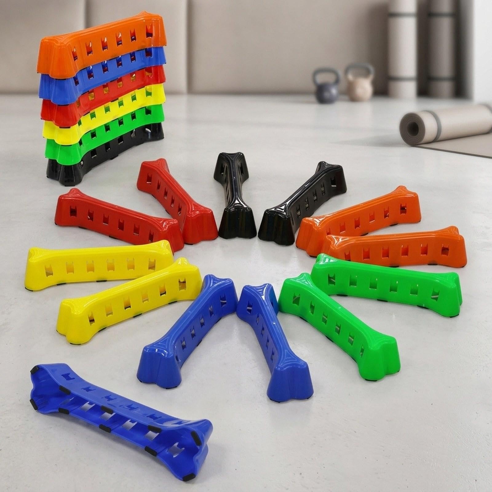 Lot de 6 Pierres D'équilibre pour Enfants, équipement D'entraînement et Jouet Sensoriel.