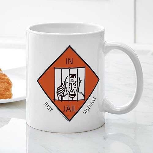 Miniatura 5 de CafePress Monopoly In Jail - Taza de café de cerámica, taza de té, 11 onzas