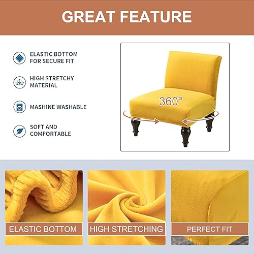 Miniatura 9 de Eco-Ancheng Funda para silla, funda para silla sin brazos, funda elástica para silla, fundas extraíbles para sillas, fundas protectoras de muebles,