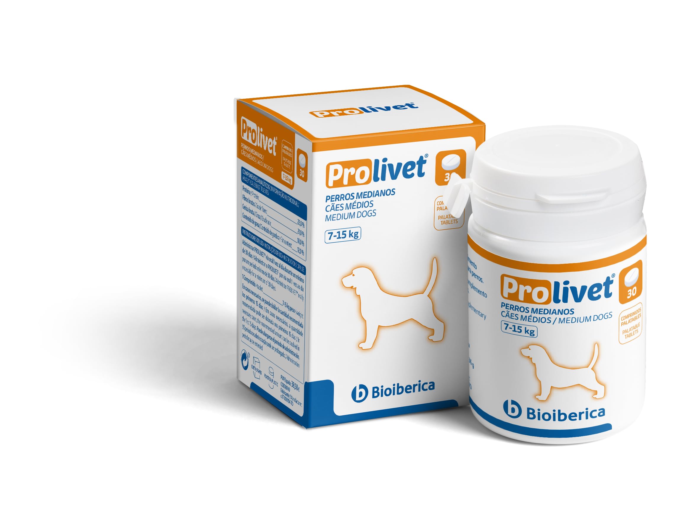PROLIVET Perros MEDIANOS 30 COMPRIMIDOS