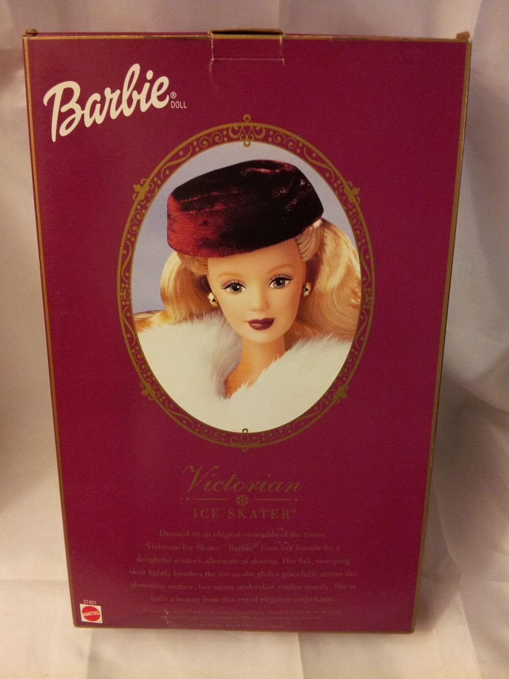 Mattel 2000 Victorian Ice Skater Blonde Barbie