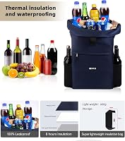 DEWUR 35L Hűtő Hátizsák Vízálló Piknik Camping Strand Túra Utazás 3