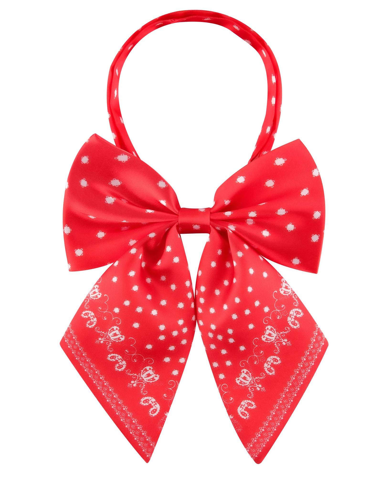 AWAYTR Ladies Adjustable Pre Tied Bowtie - Solid Color Bow Ties for Women
