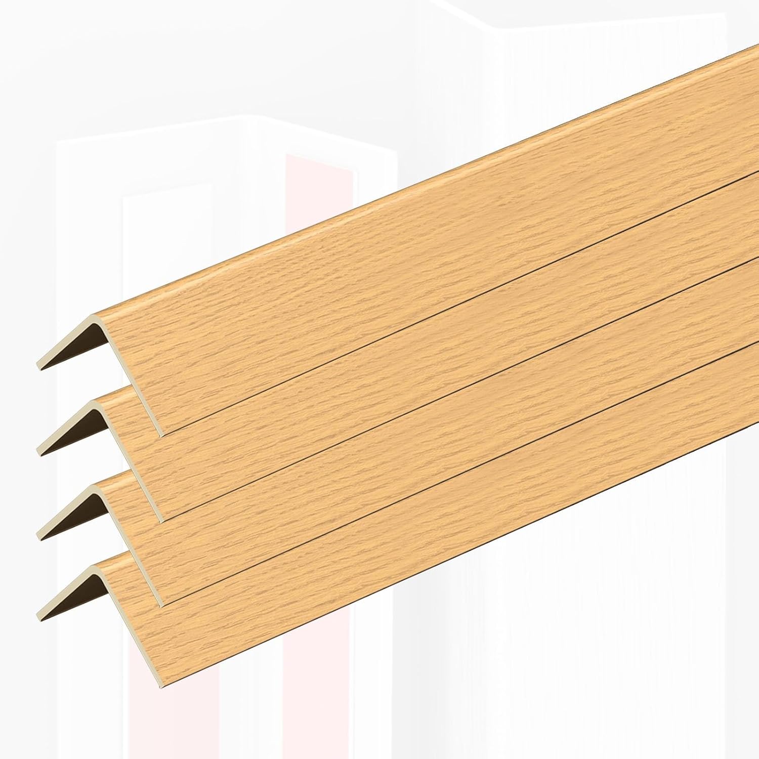 Blue Black White Wall Corner Guard 4 Pieces, PVC Walls Edge Protector