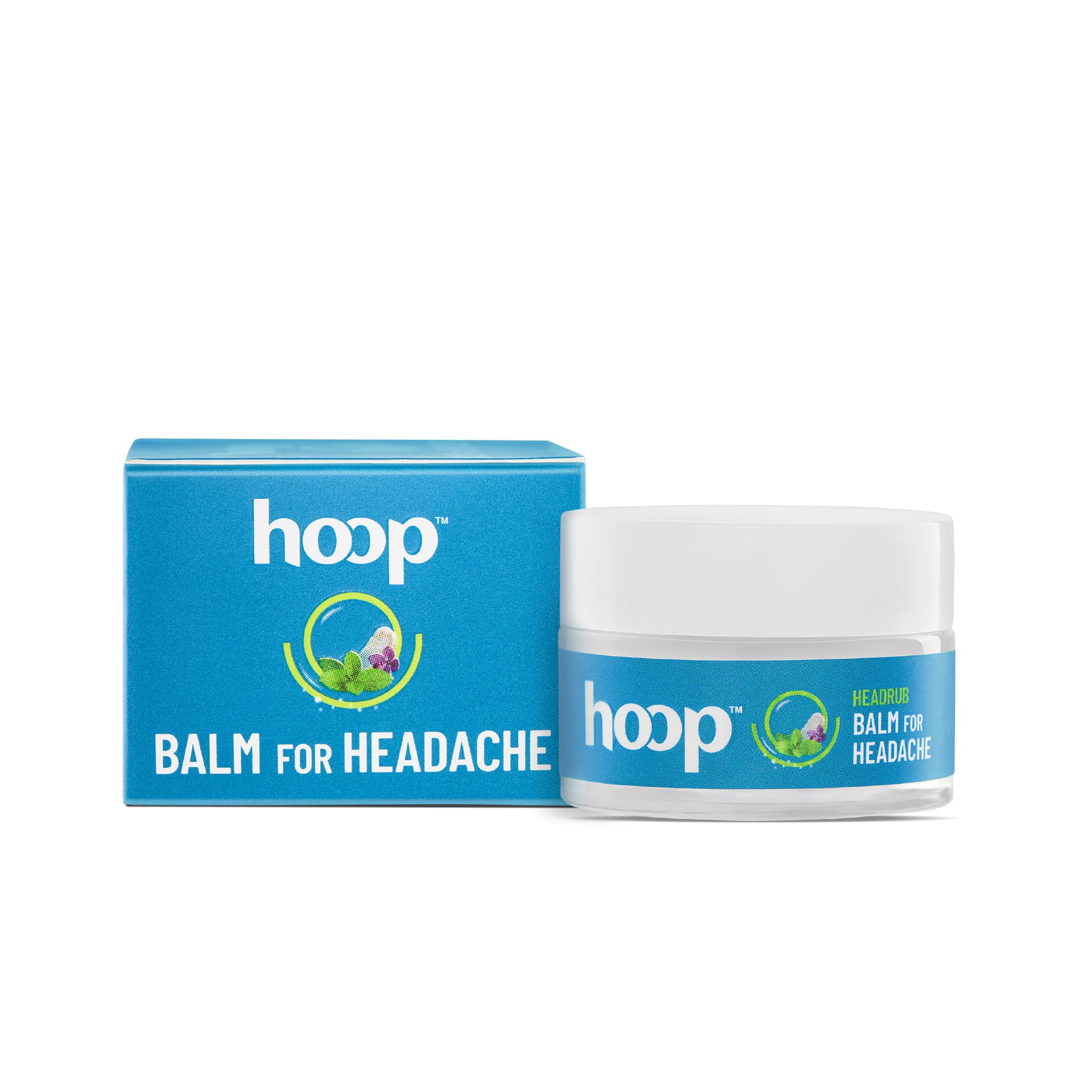 hoop Balm for Headache | Quick Cooling Balm for Relief, Stuffy Nose, Cold Relief | Natural Headache Product with Peppermint, Lavender, Coconut | Non Greasy Skin Safe Product | 10g-image-22