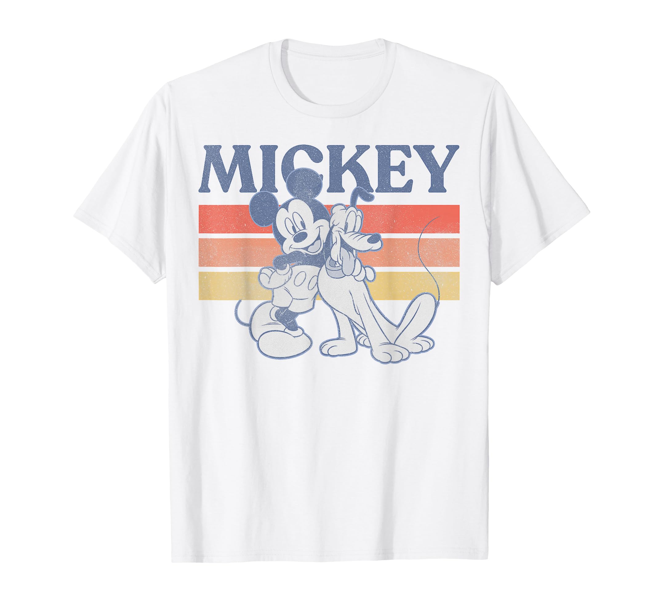 Disney Mickey and Friends Mickey and Pluto Retro Line T-Shirt Small