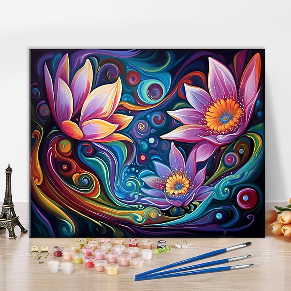 TISHIRON Paint by Number for Adults, DIY Paint by Numbers