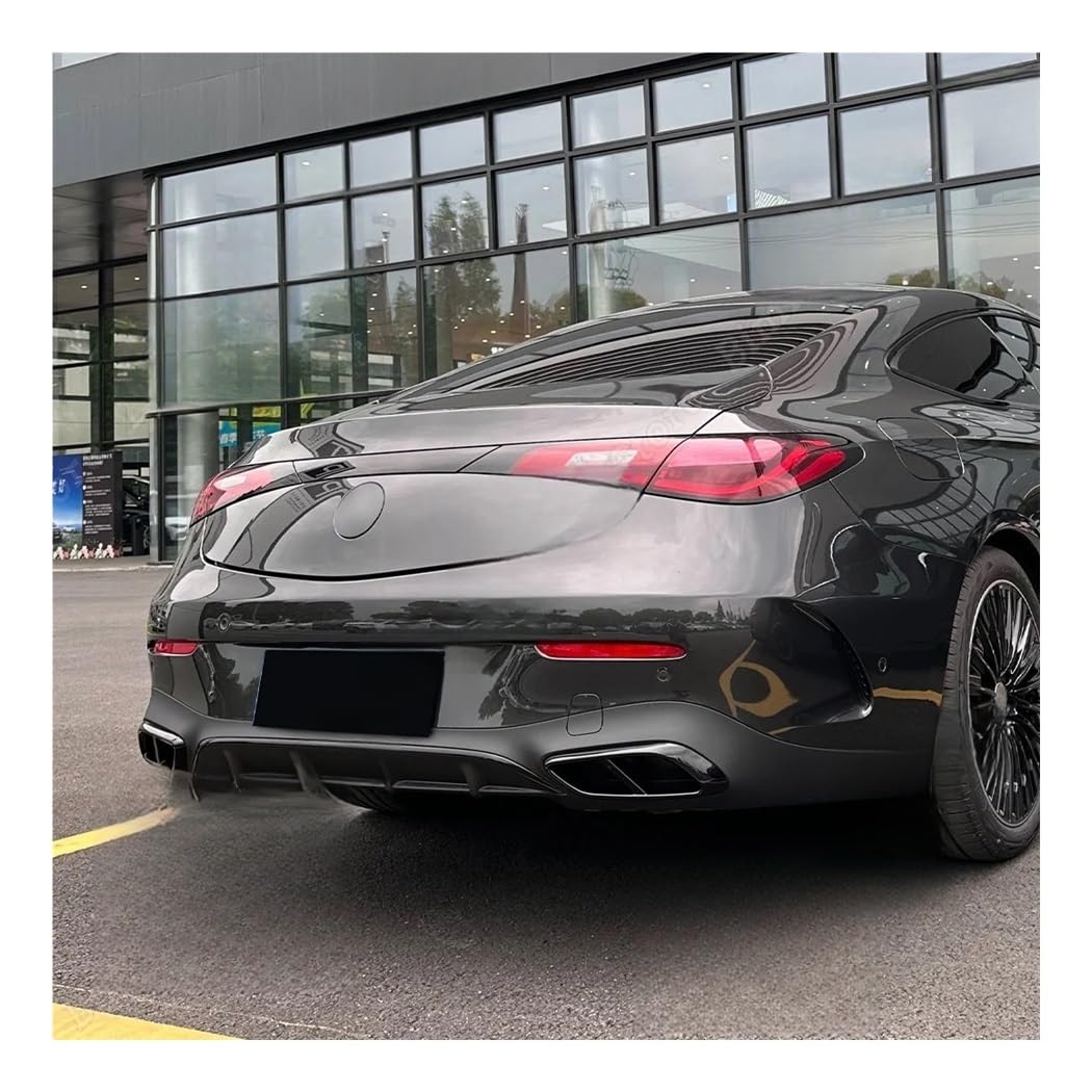 Für CLE Coupe C236 2024+ AMG Auto Hinten Vier Auspuff Endrohr Rahmen Unteren Schalldämpfer Aufkleber Modifikation Blende Auspuffblende