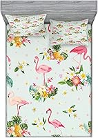 Vista 95 de Lunarable Grey Fitted Sheet & Pillow Sham Set, Pattern with Random Footprints Paw Traces Pet Legs Friendly Cats and Dogs, Decorative Printed 3 Piece