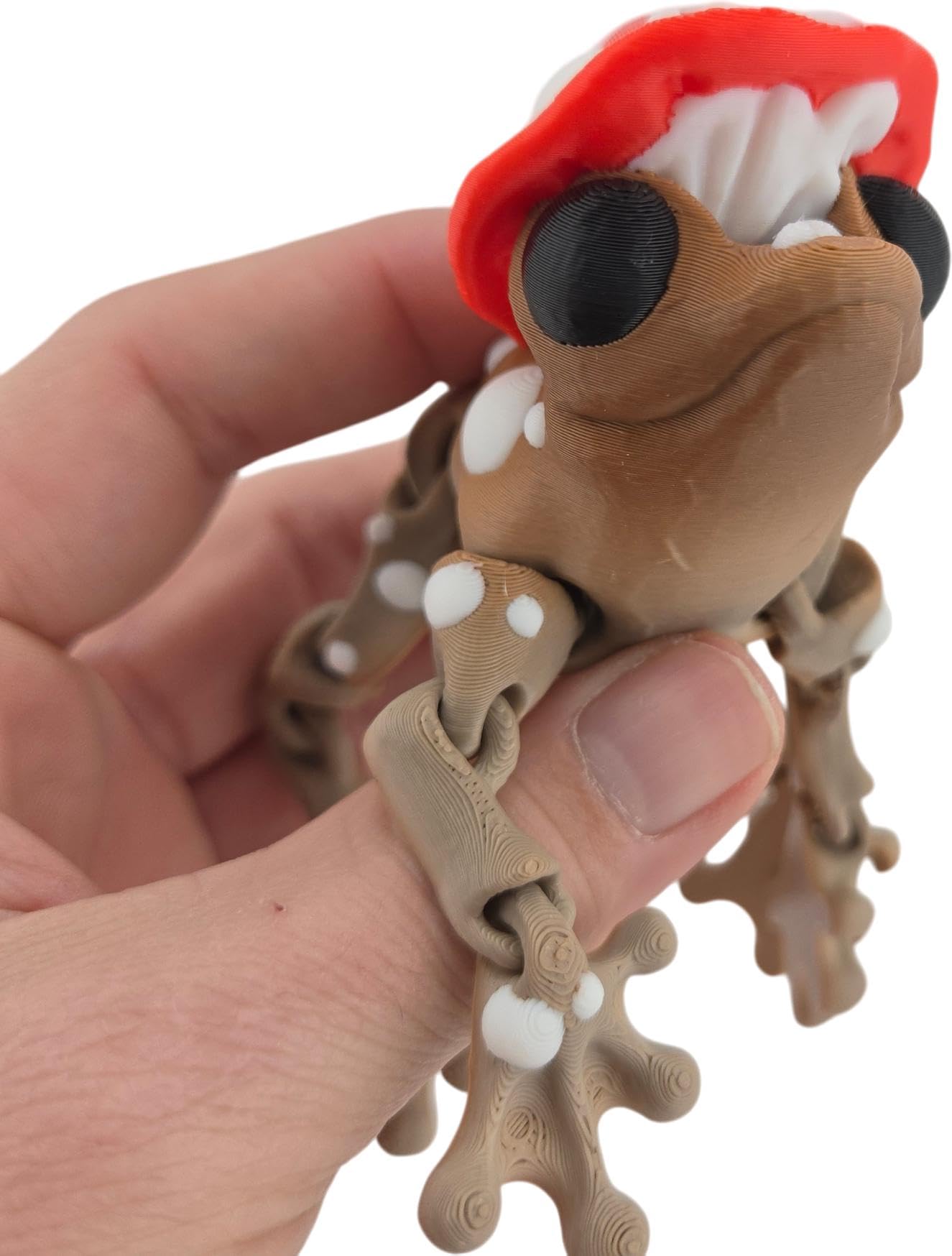 Amazon.com: 3D Printed Articulated Mushroom Frog - Fantasy Fidget