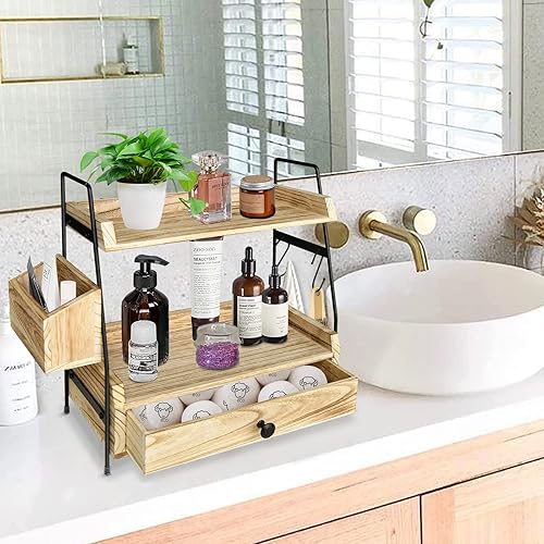 Miniatura 6 de Accesorios de barra de café y organizador de encimera, organizador de estación de café, estante de encimera de cocina, almacenamiento