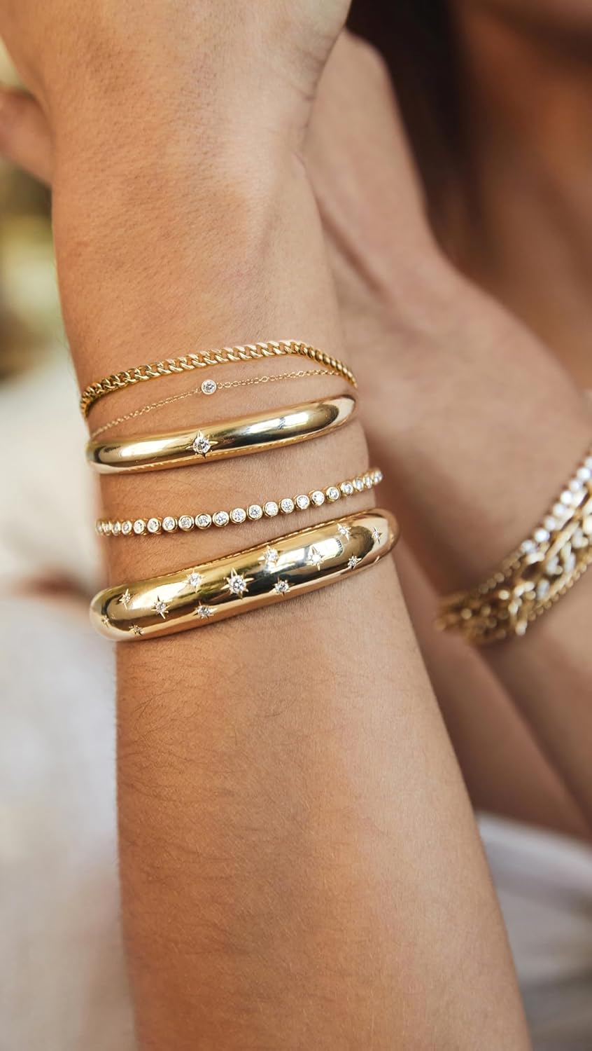 Zoe Chicco Women's 14k Tennis Collection Bezel Bracelet 1.2 ctw - Image 5