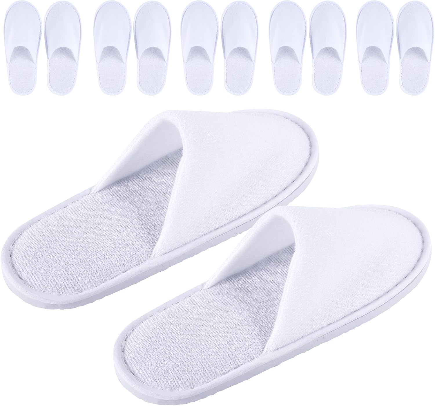 Spa Slippers Kids 6 Pairs - Non-slip Comfort