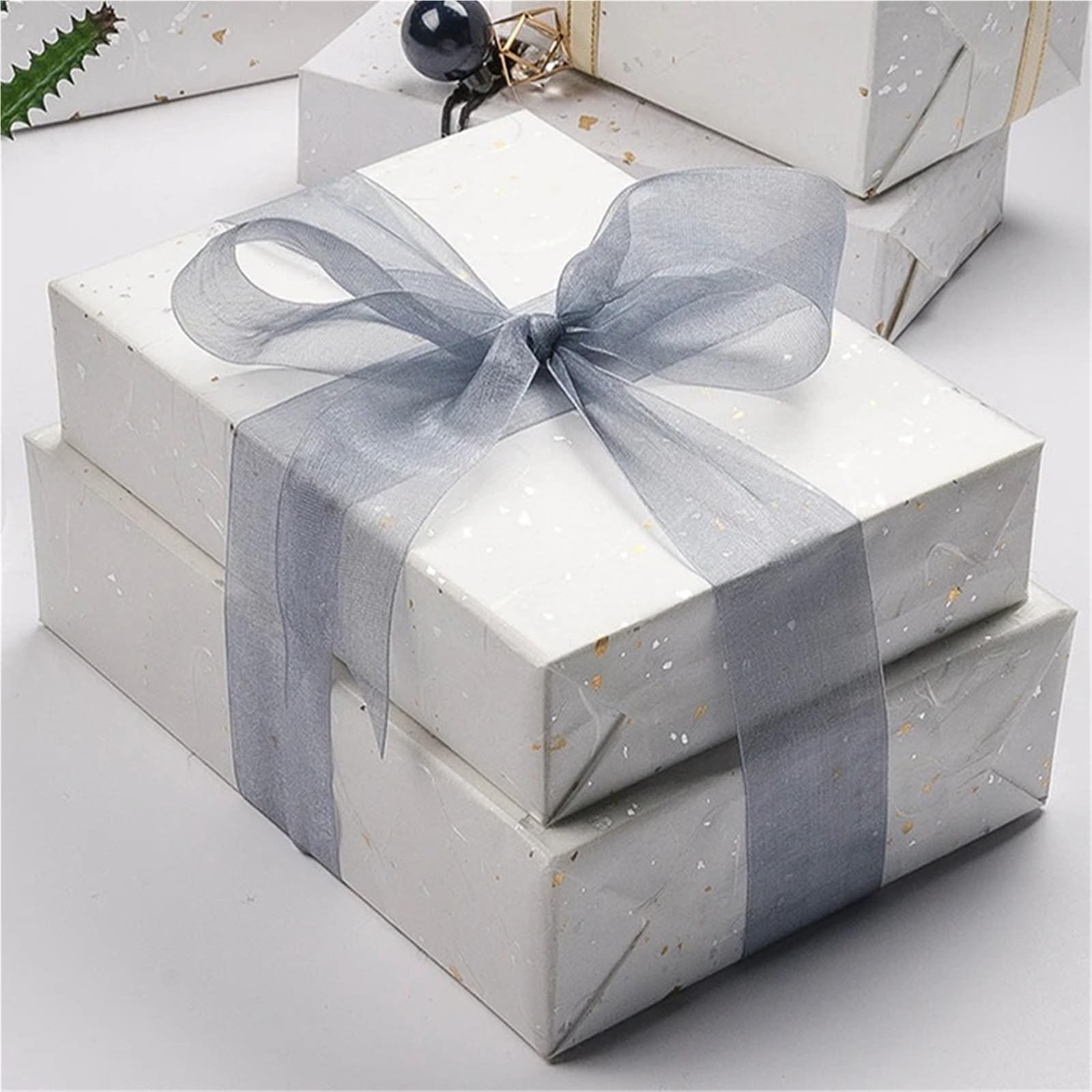 Carta Regalo Gold Silver Shiny Waterproof Flower Wrapping Papers Gift Craft Packing(6)