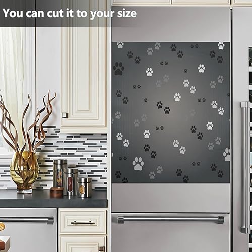 Miniatura 5 de Kigai Cubierta magnética para lavavajillas con diseño de pata de perro, para lavaplatos de cocina, panel de puerta, adhesivo magnético para