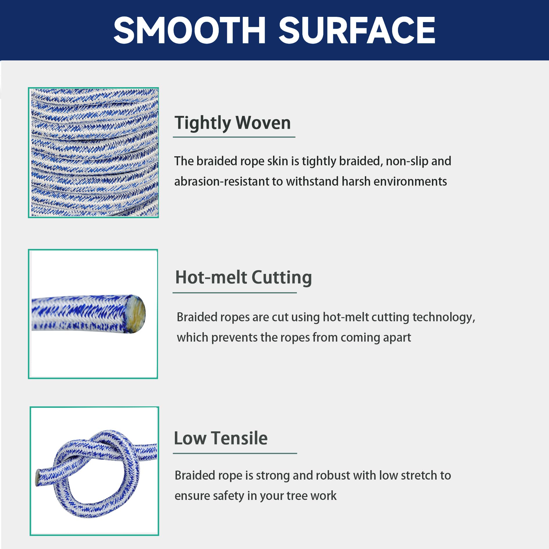 Tree Rope Diameters Snapklik.com : Elfinrm Arborist Tree Rope, 3/4inch By 100FT, 24 Strand ...