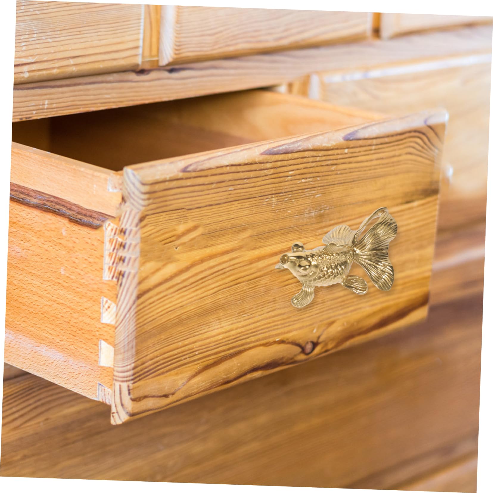 Housoutil 5 Pomelli Decorativi A Forma Di Animale in Ottone Per Cassetti Facili Da Installare Robusti