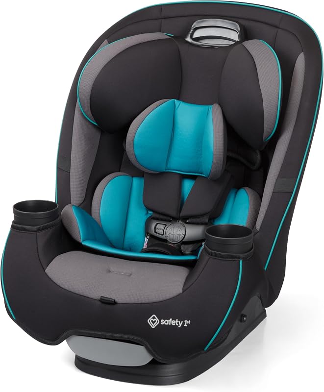 Asiento convertible todo en uno Safety 1st Grow and Go, orientado hacia atrás, de 5 a 40 libras, orientado hacia adelante (de 30 a 65 libras), asiento elevador con respaldo alto de 40 a 100 libras, Green Gables