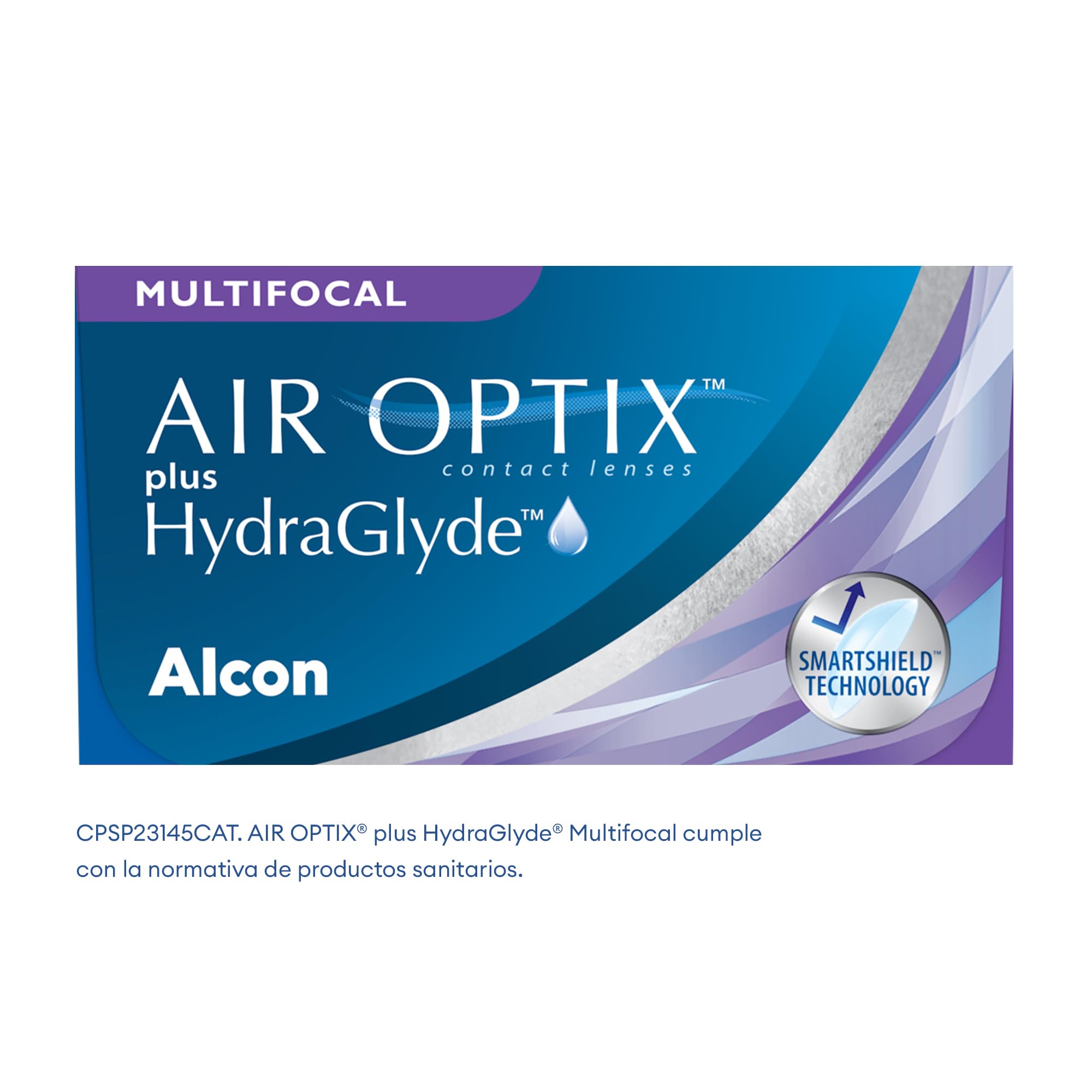 Air Optix plus HydraGlyde Multifocal lentes de contacto mensuales | 6 lentes | R 8.6 mm | D 14.2 mm | adición alta | +02.00 dioptrías