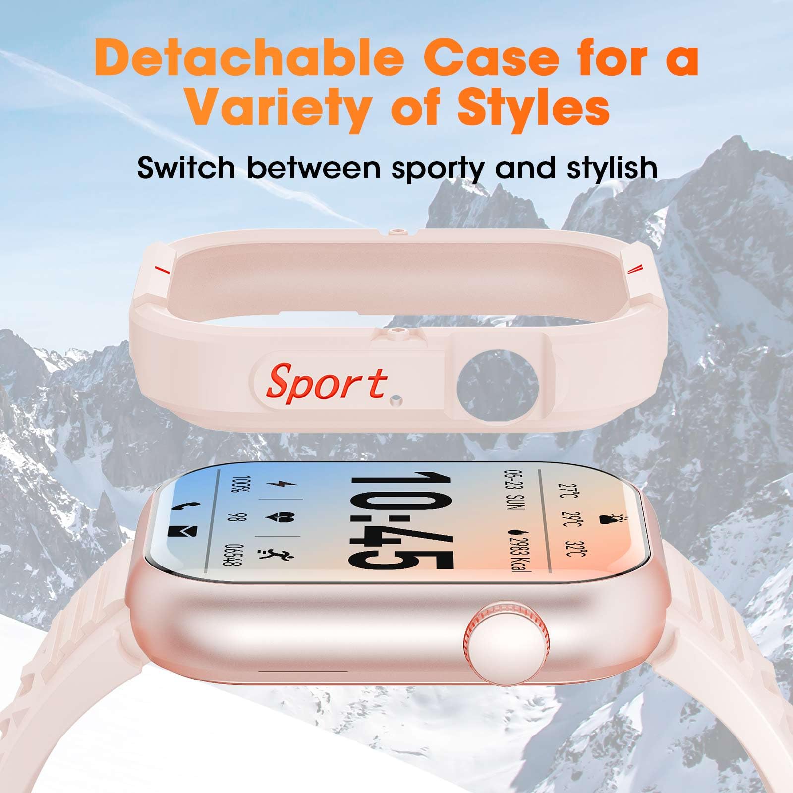 Hwagol Smartwatch Uomo Donna,1,85''Fitness Tracker 140+ modalità Sportive Orologio Smar twatch con Contapassi/Cardiofrequenzimetro/SpO2/Cronometro per Android iOS
