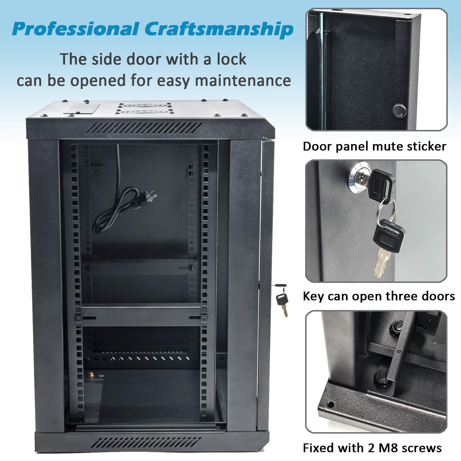 Amazon | ZC HAPPY ORANGES 12U ウォールマウントラック サーバー