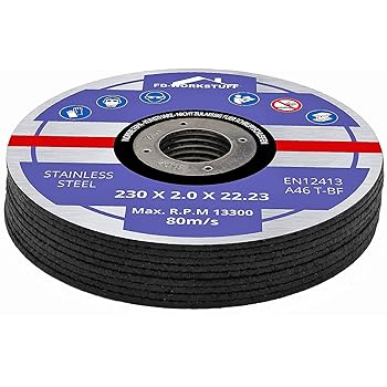 Disques A Tronconner Professionnels 10 Pieces O 230 Mm Epaisseur 2 Mm Pour Scie Circulaire Pour Meuleuse De Flexion De Tronconnage Et D Angle Inox Disques En Acier Amazon Fr Bricolage