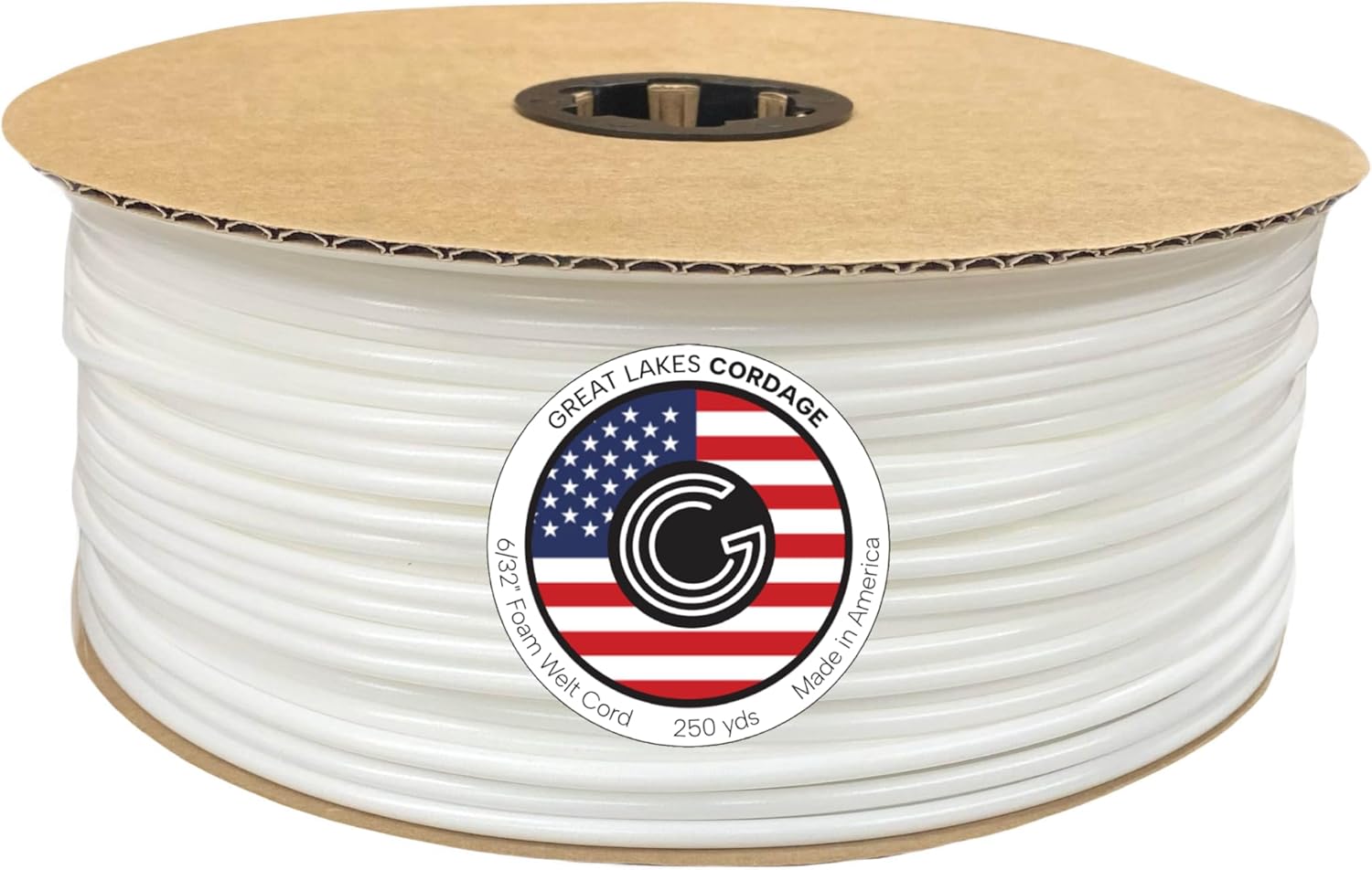 6/32" Upholstery Plastic Firm Foam Welt Cord Piping (250 yds)