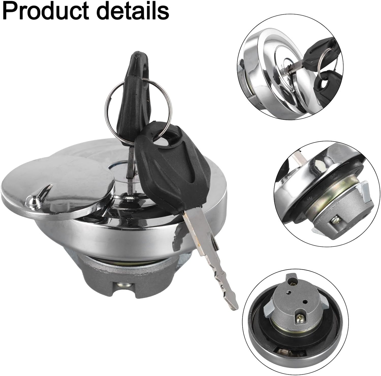 Secure Fit Fuel Gas Tank Cap Lock and Key Set For Yamaha For DragStar Series For XVS650, 950, 1100 Motorcycles