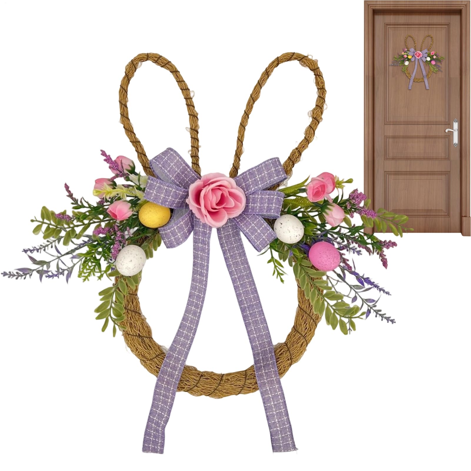 Guirnaldas de Pascua para puerta exterior y ventana de primavera