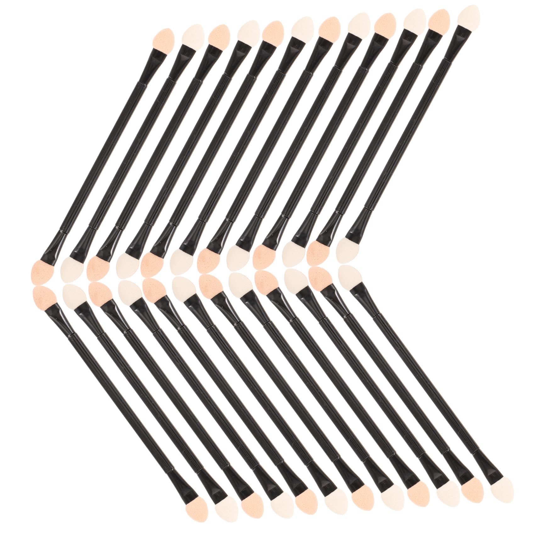 Gogogmee Professional Eyeshadow Applicator 30pcs Double-ended Makeup Brush for Eye Eyeliner Eyelash Eyebrow