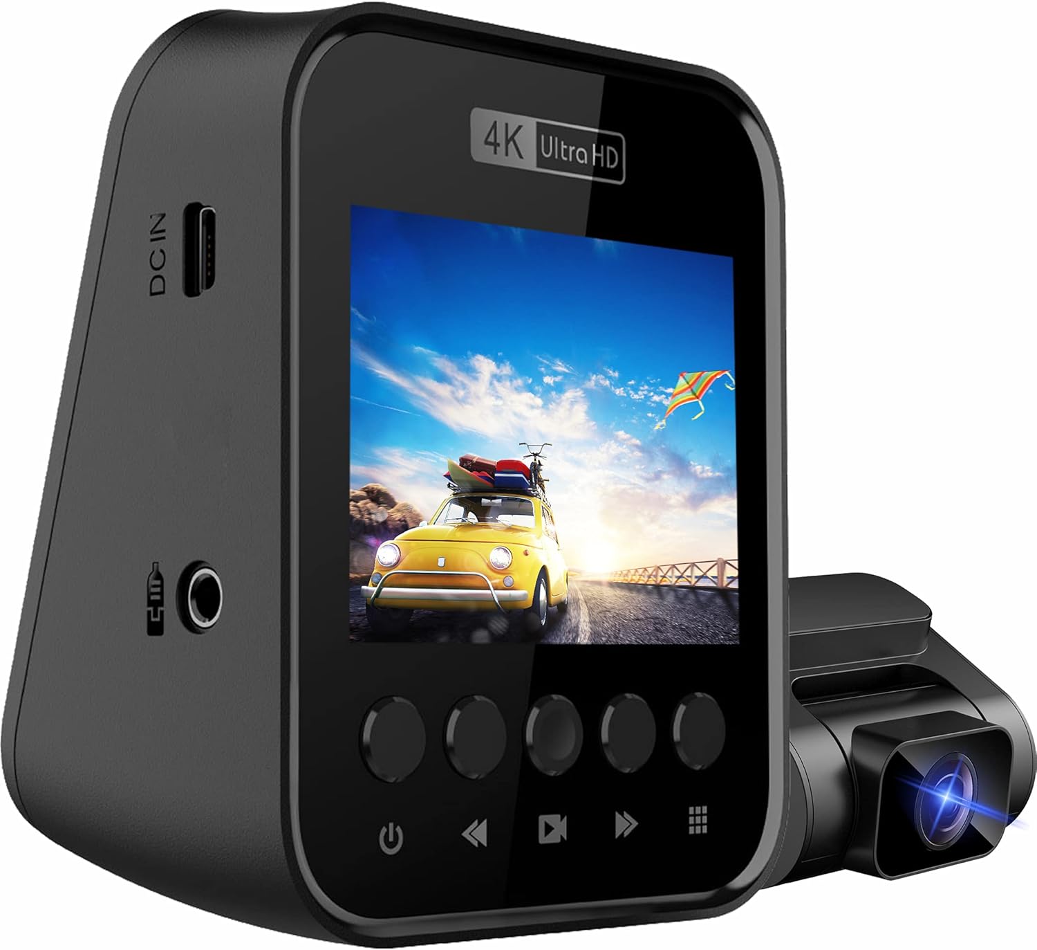 YAZACO ドライブレコーダー 前後カメラ 4K 2560P ドラレコ 2カメラ SONYSセンサー sdカードを購入不要 64G EMMCストレージ内蔵 どらいぶレコーダー GPS内蔵 2560*1080P 前方800万画素 後方200万画素 2.31インチ 超広視野角 Gセンサー WDR付き 駐車監視 前後スタービス スーパーキャパシタ内蔵 WDR補正 超強暗視機能 信号灯対応