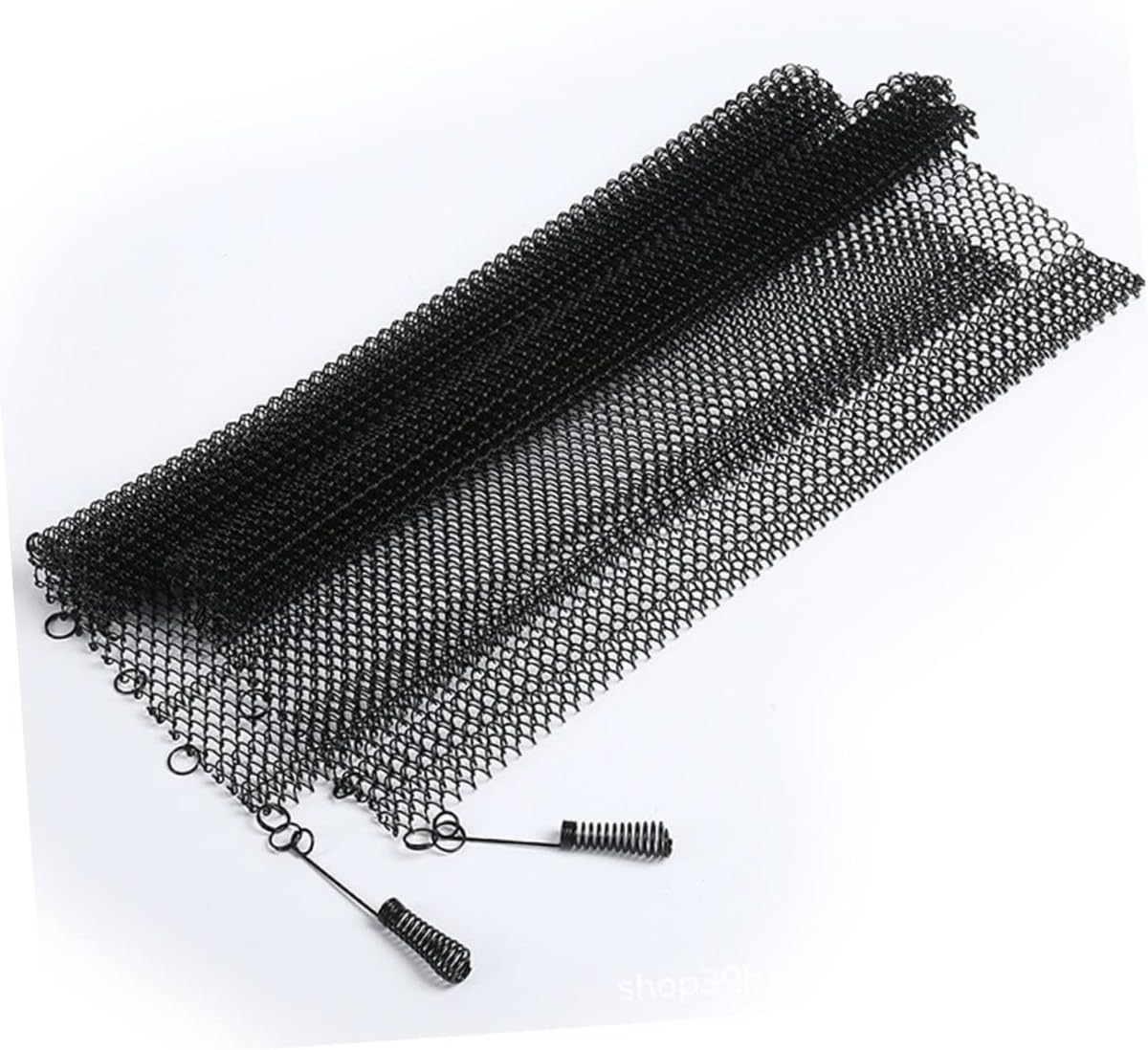 2pcs Xin Mesh Fireplace Screen Decorative Screen Panel Iron Sparks Guard Heat-Resistant Easy to Fold Hearth Decor Easy Use